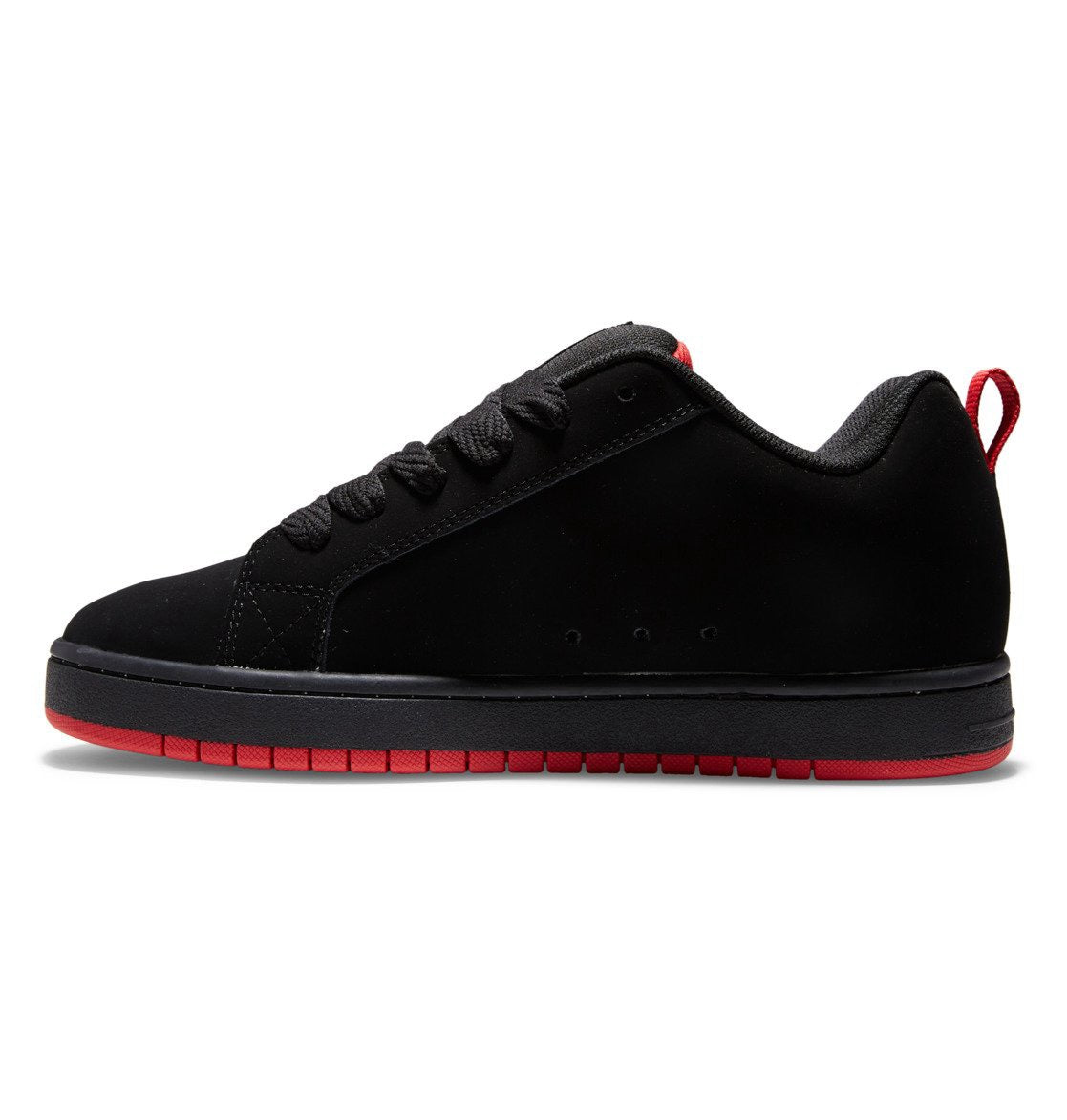 DC SHOES COURT GRAFFIK SQ BLACK GREY RED TRAINERS
