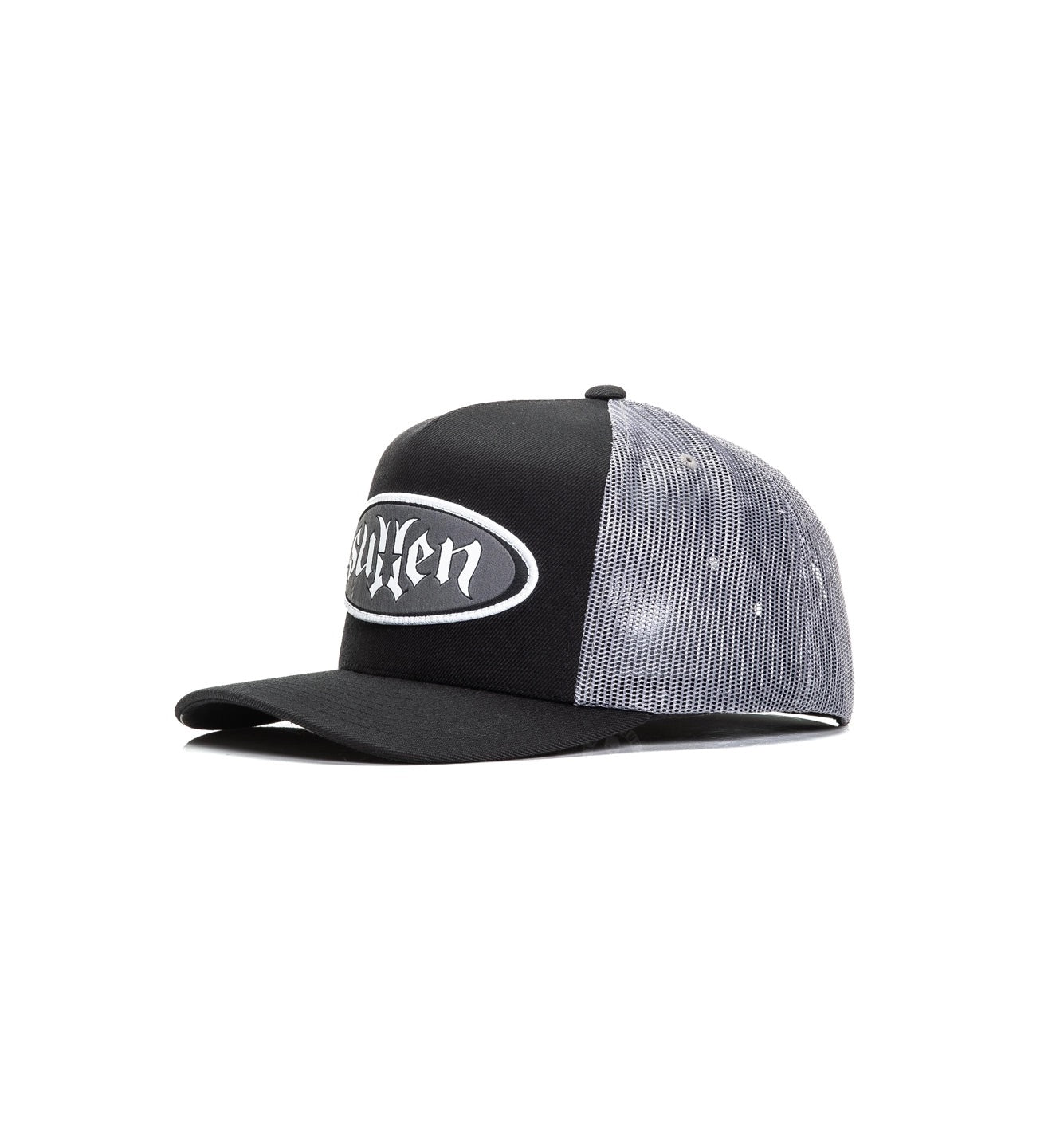 SULLEN CLOTHING OG STAR BLACK & GREY SNAPBACK TRUCKER CAP HAT