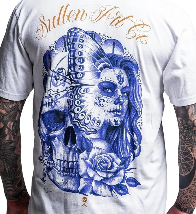 SULLEN CLOTHING NATHAN HARKER WHITE PREMIUM T-SHIRT