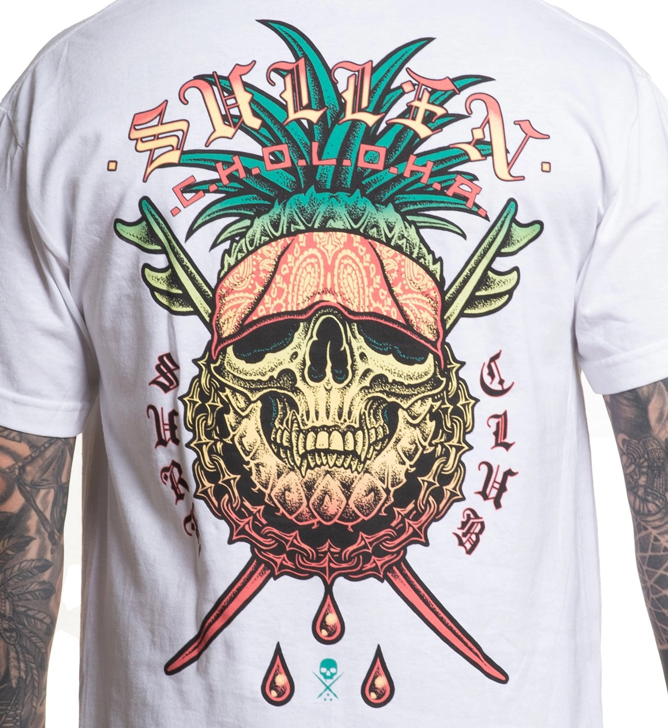 SULLEN CLOTHING CHOLOHA SURF CLUB WHITE STANDARD T-SHIRT