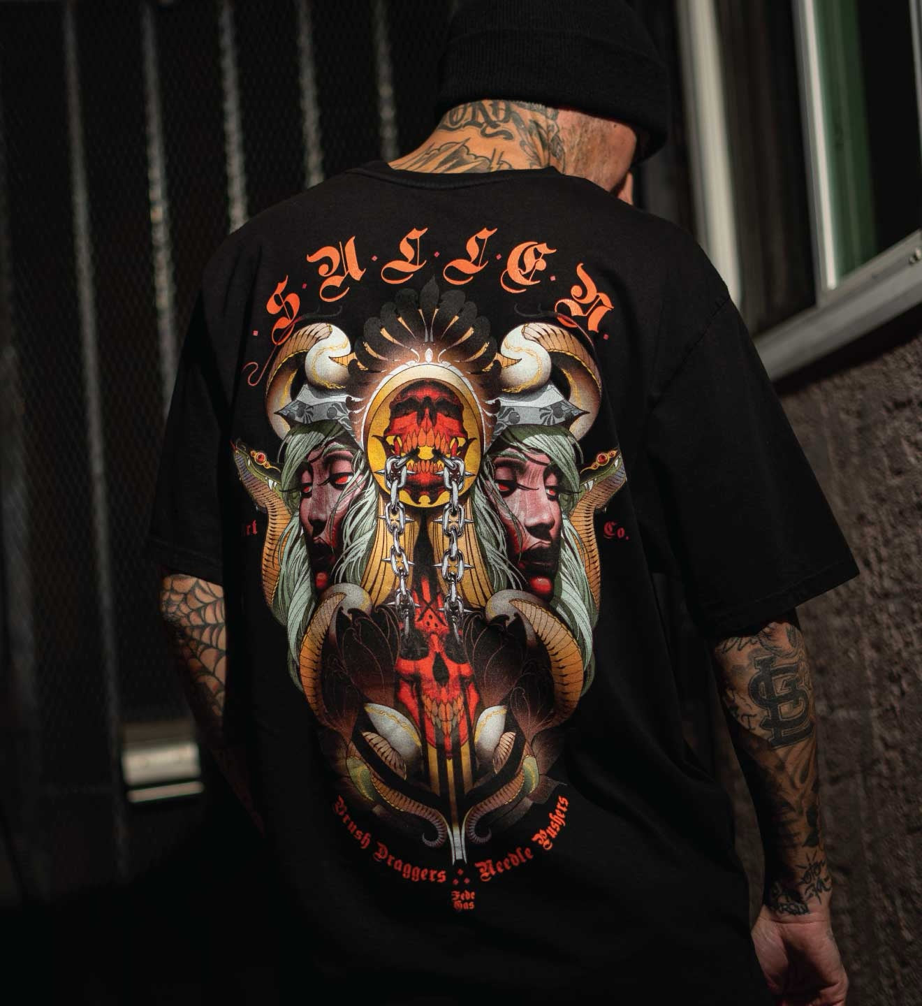 SULLEN CLOTHING FEDE GAS BLACK PREMIUM T-SHIRT