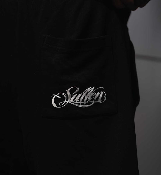 SULLEN CLOTHING LINCOLN BLACK SWEATSHORTS