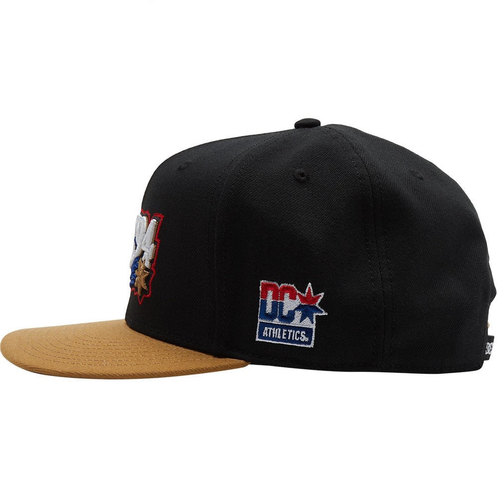 DC SHOES STARS 94 EMPIRE BLACK & BROWN SNAPBACK CAP HAT