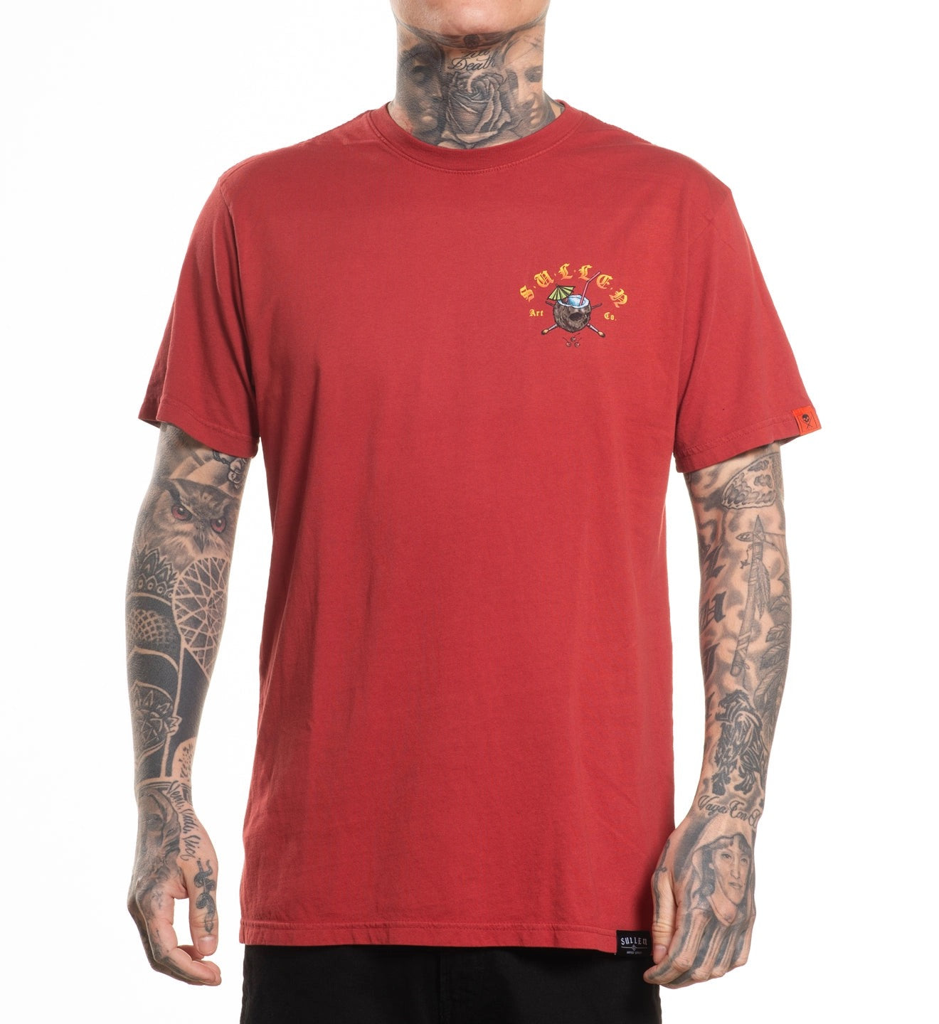 SULLEN CLOTHING IRRUPTION POM RED PREMIUM T-SHIRT