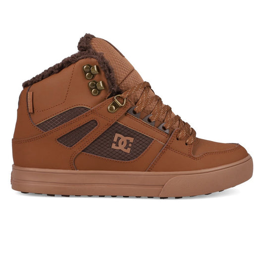DC SHOES PURE HIGH TOP WC WNT BROWN BROWN TAN TRAINERS