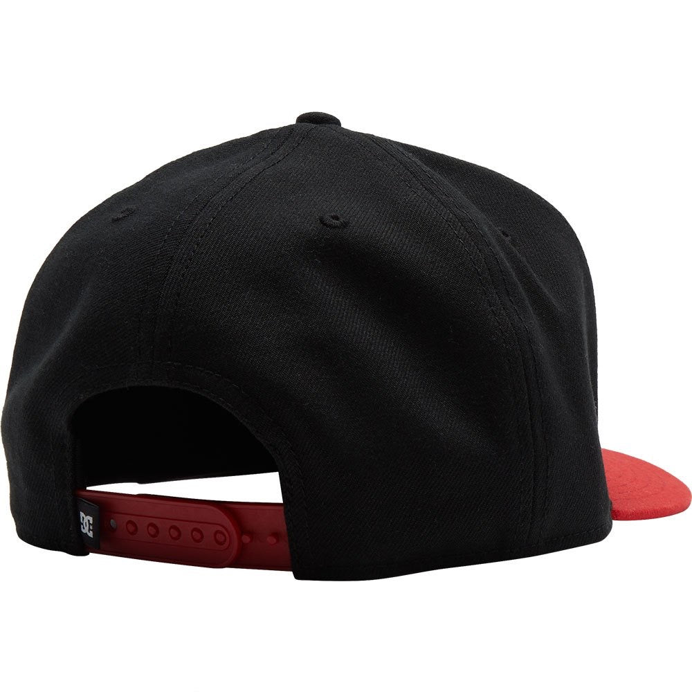 DC SHOES SHY TOWN EMPIRE BLACK & RED SNAPBACK CAP HAT