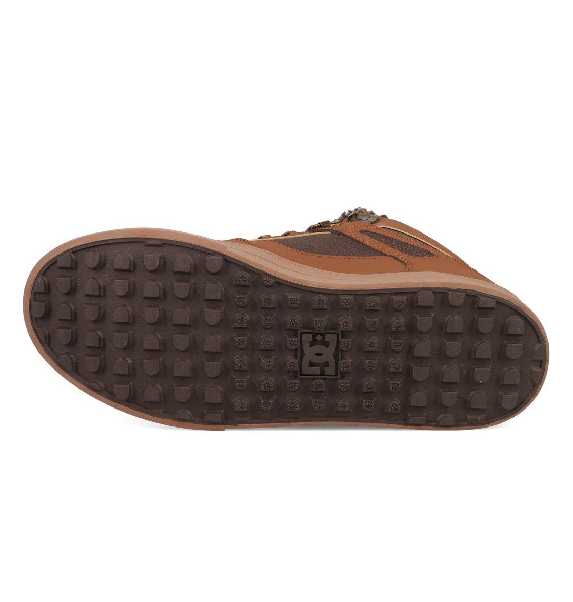 DC SHOES PURE HIGH TOP WC WNT BROWN BROWN TAN TRAINERS