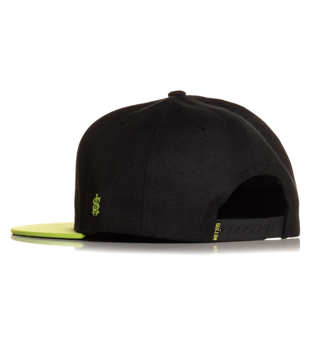 SULLEN CLOTHING GRIME SKULLS BLACK & GREEN SNAPBACK CAP HAT