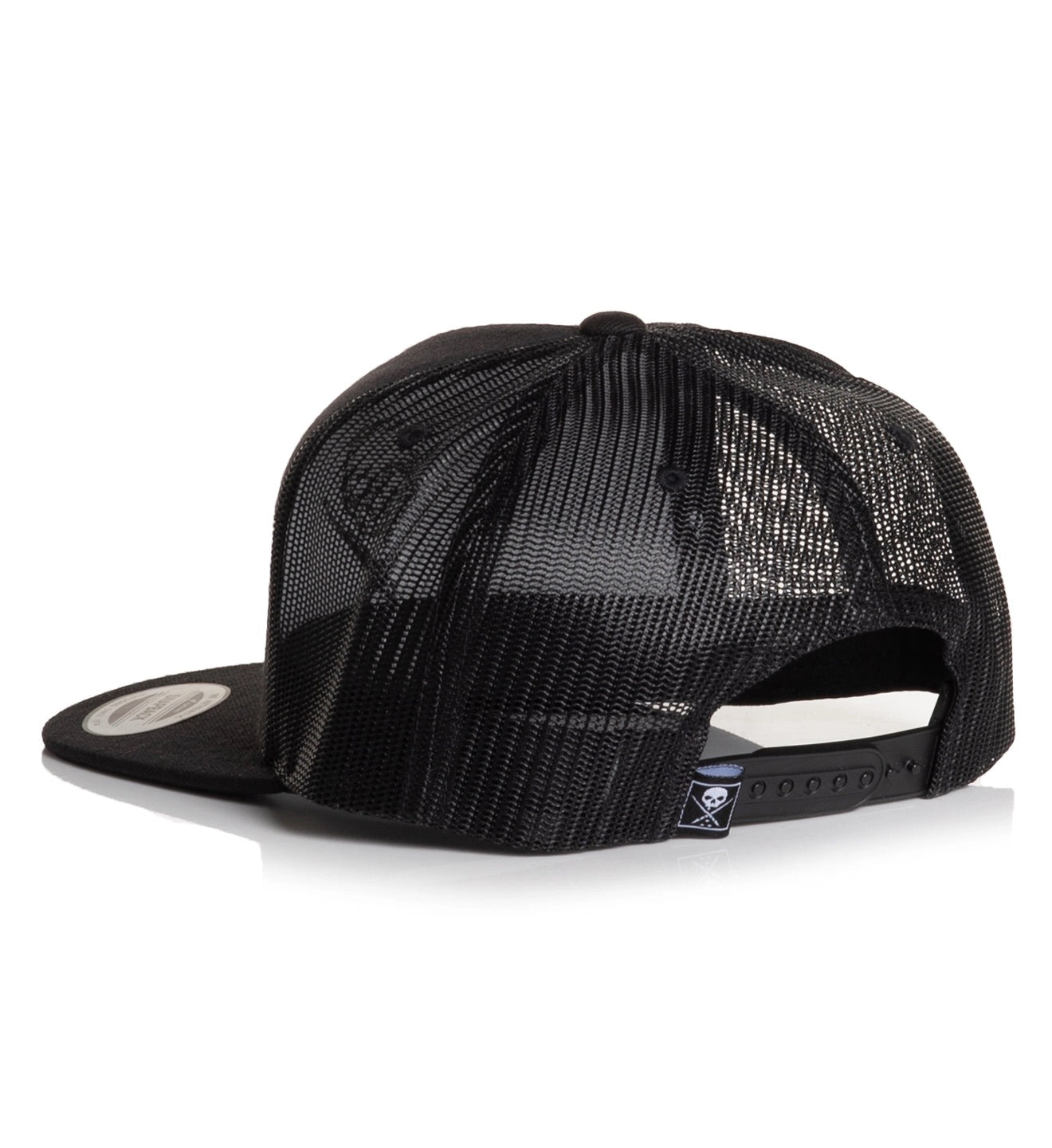 SULLEN CLOTHING BADGE MESH BLACK & BLACK TRUCKER HAT SNAPBACK CAP