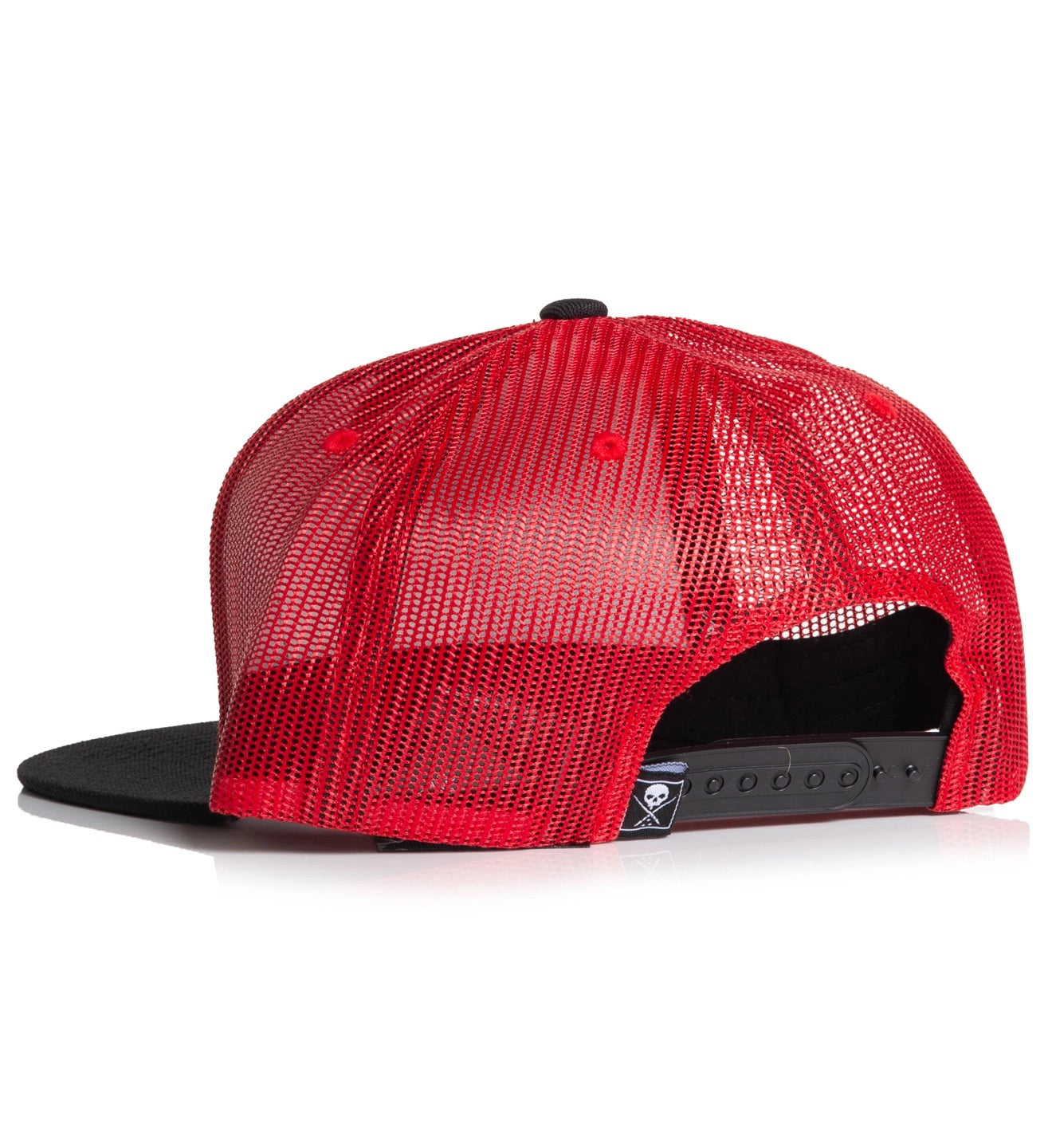 SULLEN CLOTHING ALWAYS BLACK & RED MESH TRUCKER HAT SNAPBACK CAP