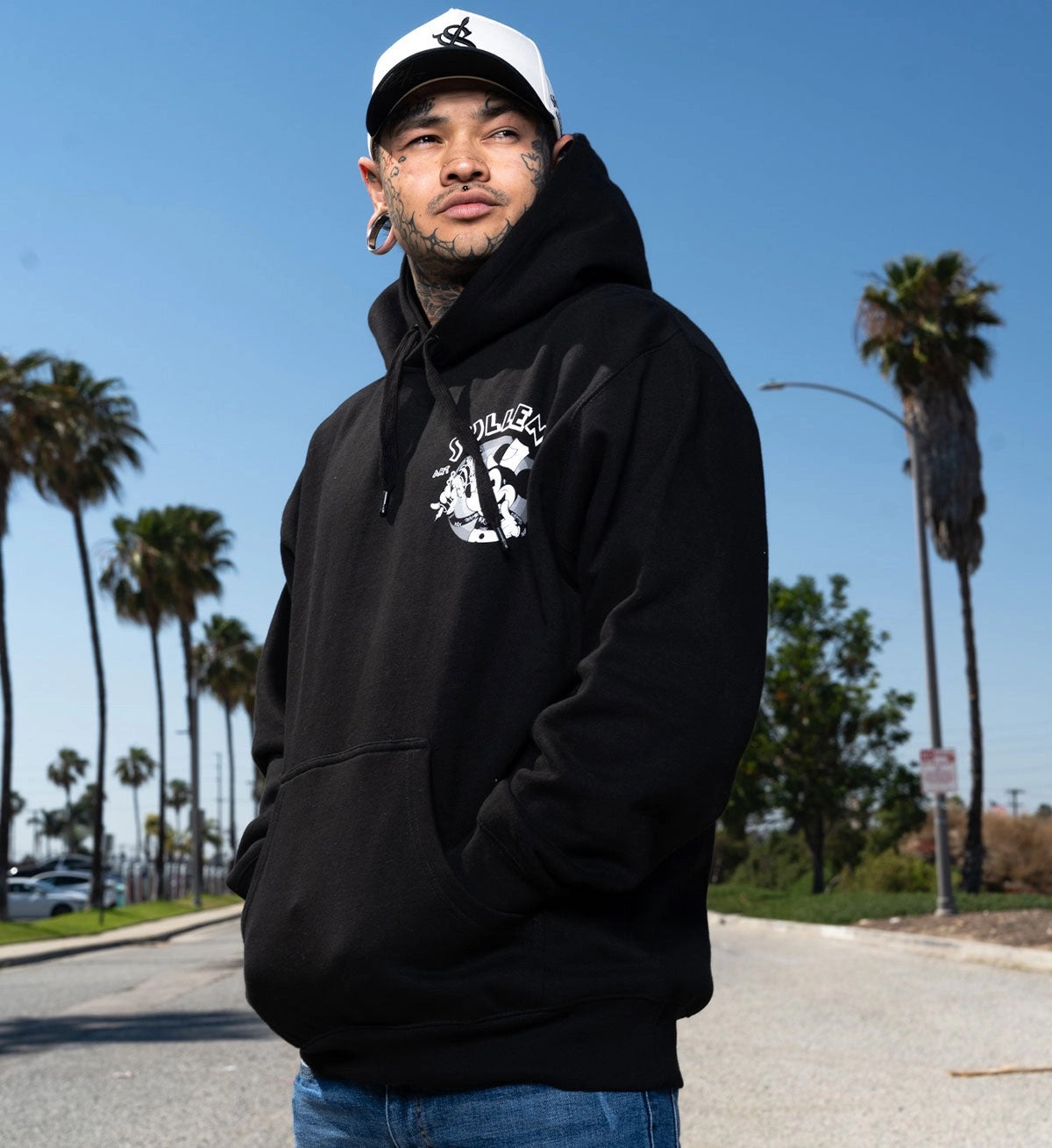 SULLEN CLOTHING STEAMBOAT SULLIE BLACK PULLOVER HOODIE