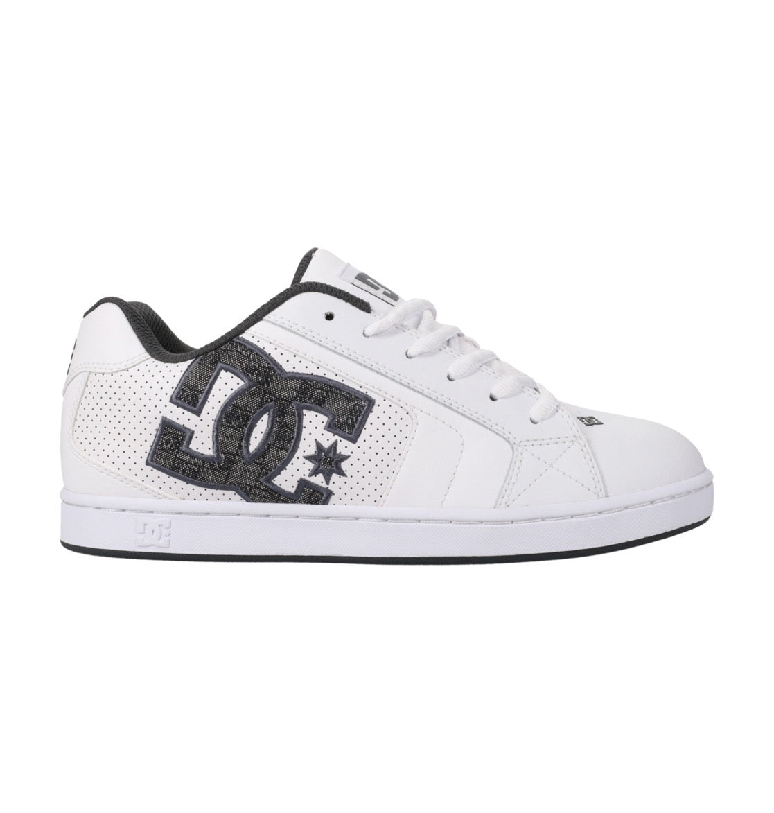 DC SHOES NET WHITE GREY BLACK TRAINERS