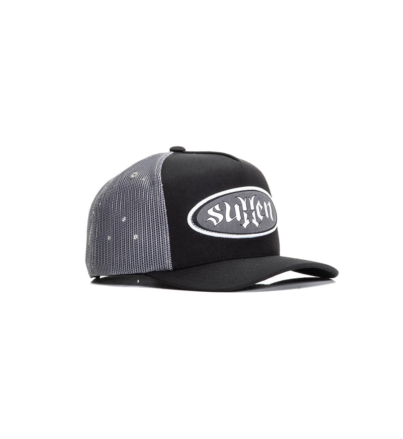 SULLEN CLOTHING OG STAR BLACK & GREY SNAPBACK TRUCKER CAP HAT