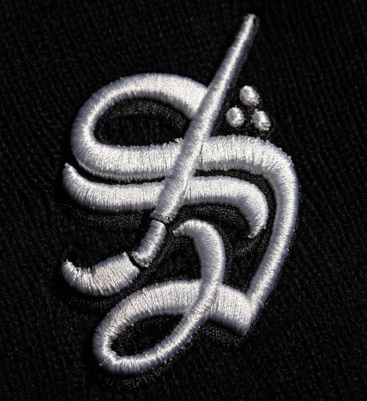 SULLEN CLOTHING MONOGRAM BLACK BEANIE HAT