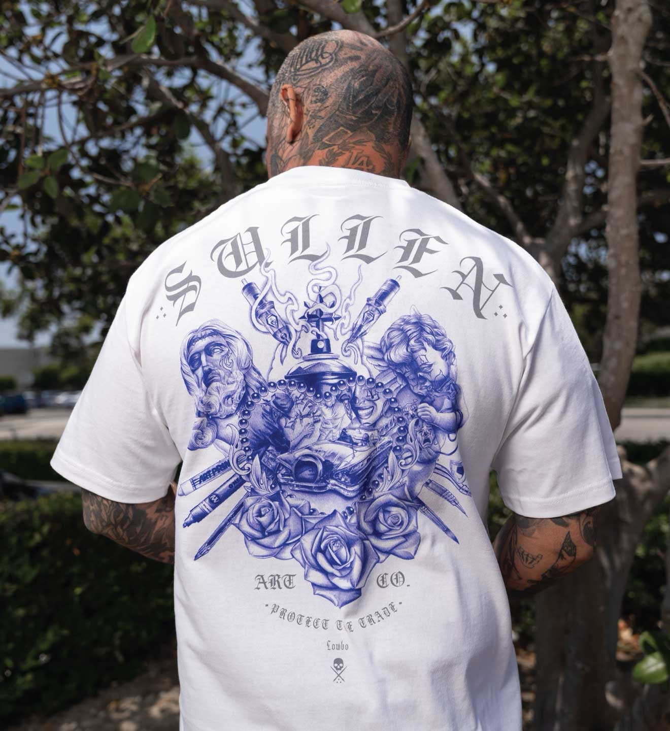 SULLEN CLOTHING LOWBO STANDARD WHITE T-SHIRT