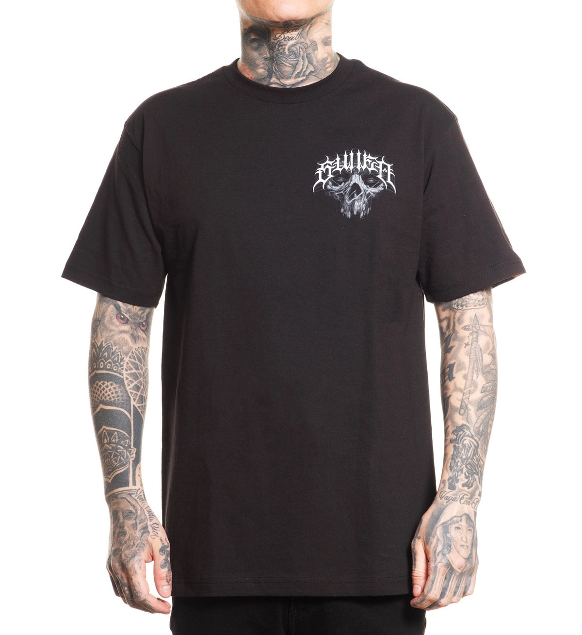 SULLEN CLOTHING JUAN PAJO SULLEWEEN STANDARD BLACK T-SHIRT