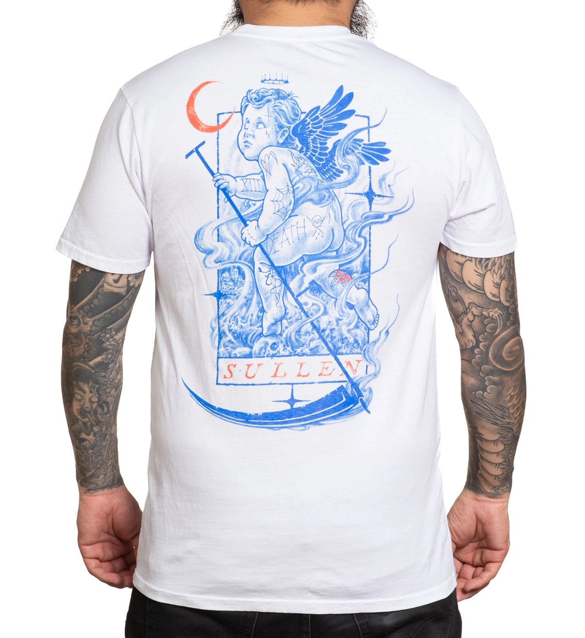 SULLEN CLOTHING DEATH ANGEL WHITE PREMIUM T-SHIRT