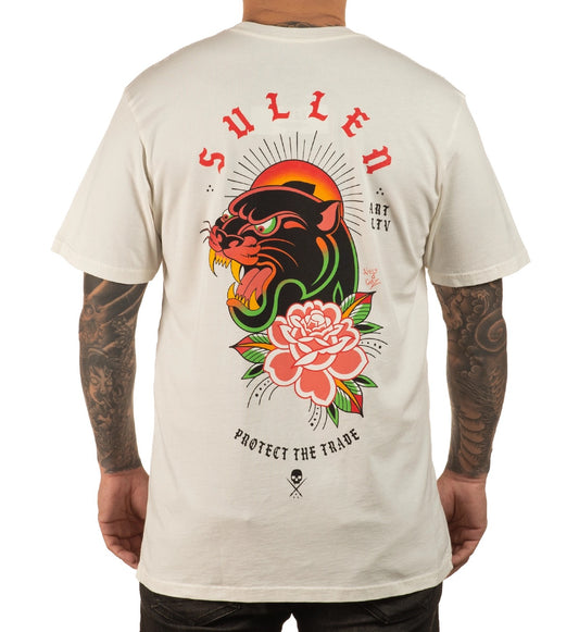 SULLEN CLOTHING ALEJO GMZ PANTHER WHITE PREMIUM T-SHIRT