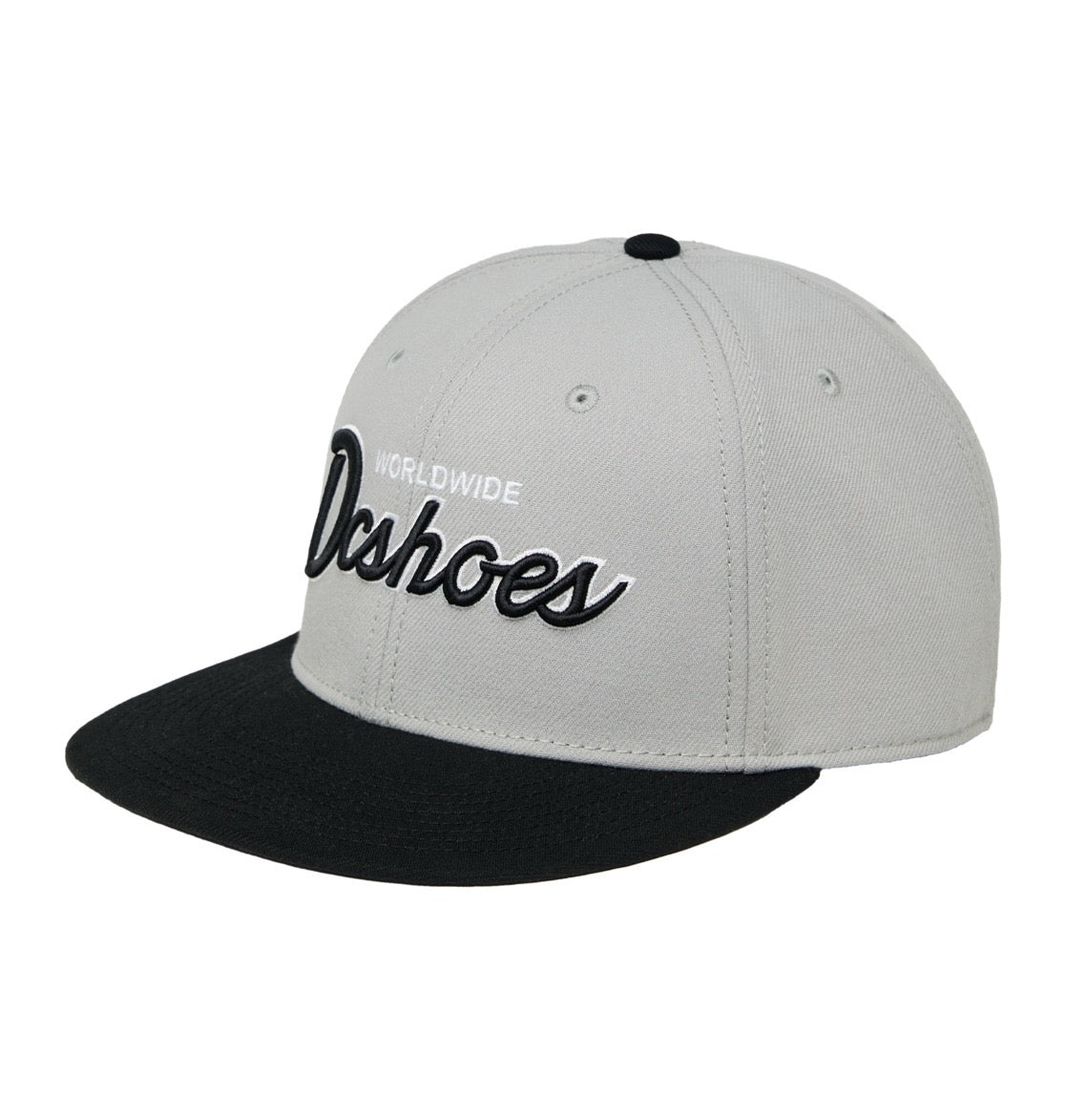 DC SHOES TAILGATE HIGHRISE GREY & BLACK SNAPBACK CAP