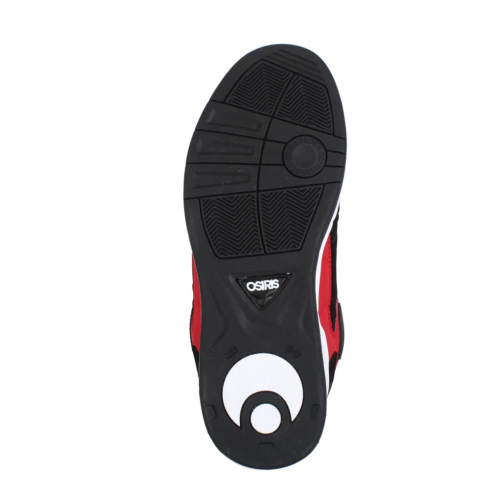 OSIRIS SHOES PERIL BLACK WHITE RED TRAINERS