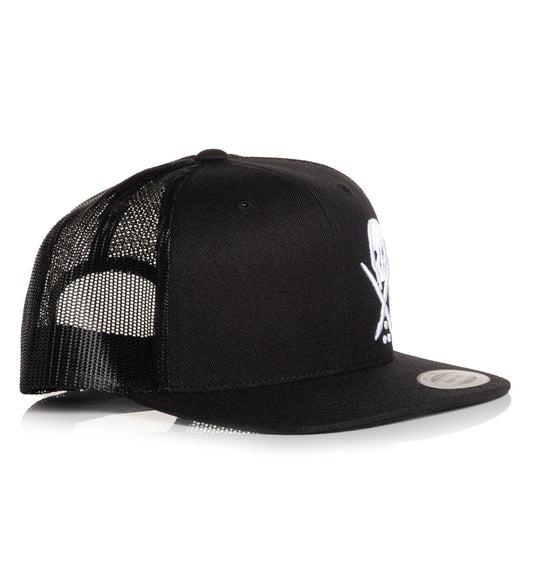 SULLEN CLOTHING HOOK BLACK TRUCKER HAT SNAPBACK CAP