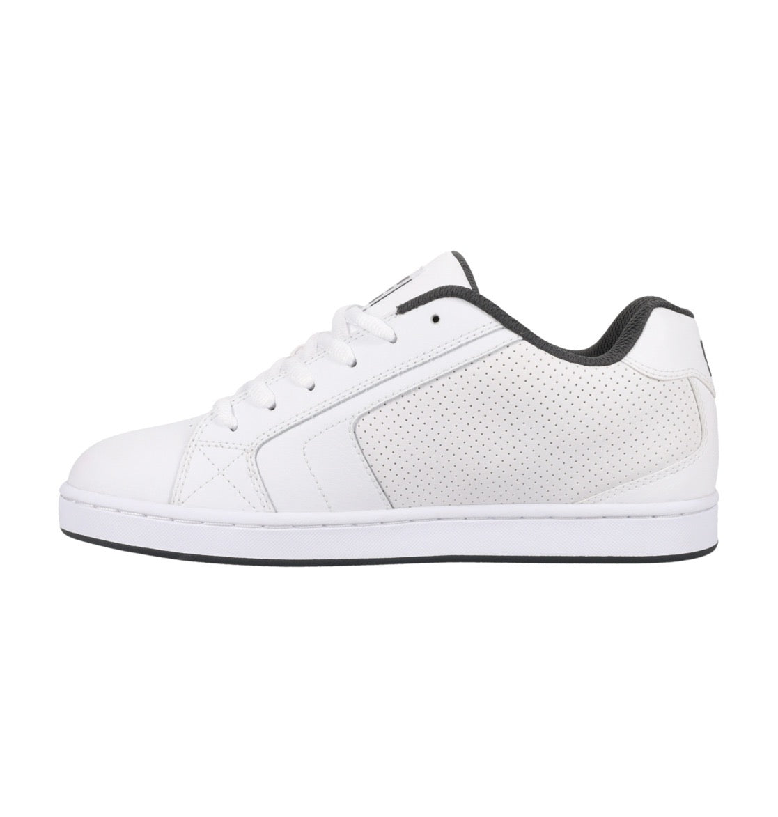 DC SHOES NET WHITE GREY BLACK TRAINERS
