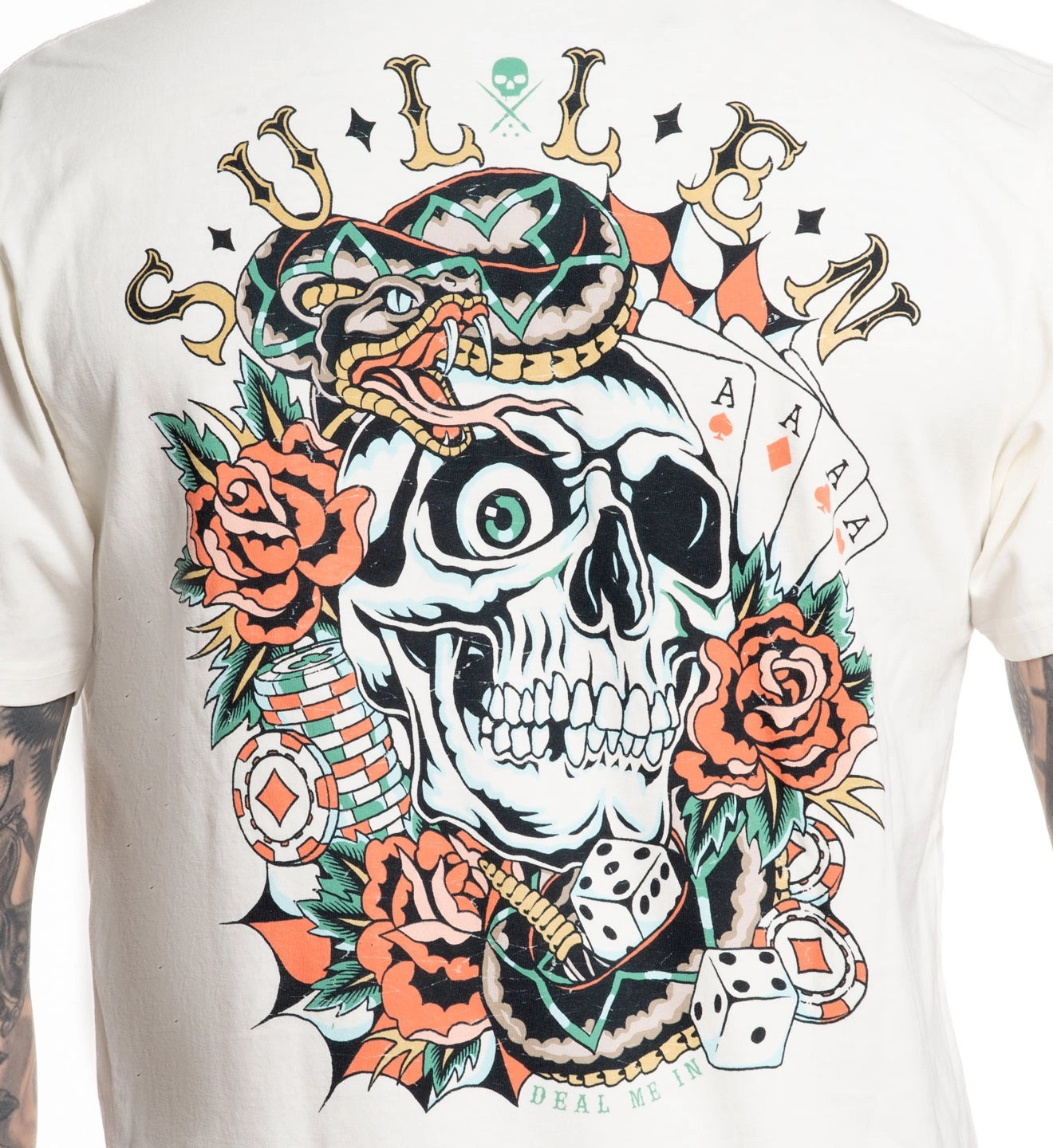 SULLEN CLOTHING DEAL ME IN ANTIQUE WHITE PREMIUM T-SHIRT