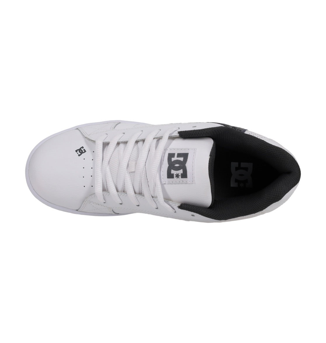 DC SHOES NET WHITE GREY BLACK TRAINERS