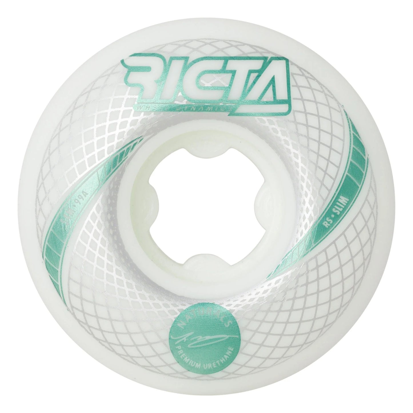 RICTA 54MM McCOY VORTEX NATURALS WHITE SLIM 99A SKATEBOARD WHEELS