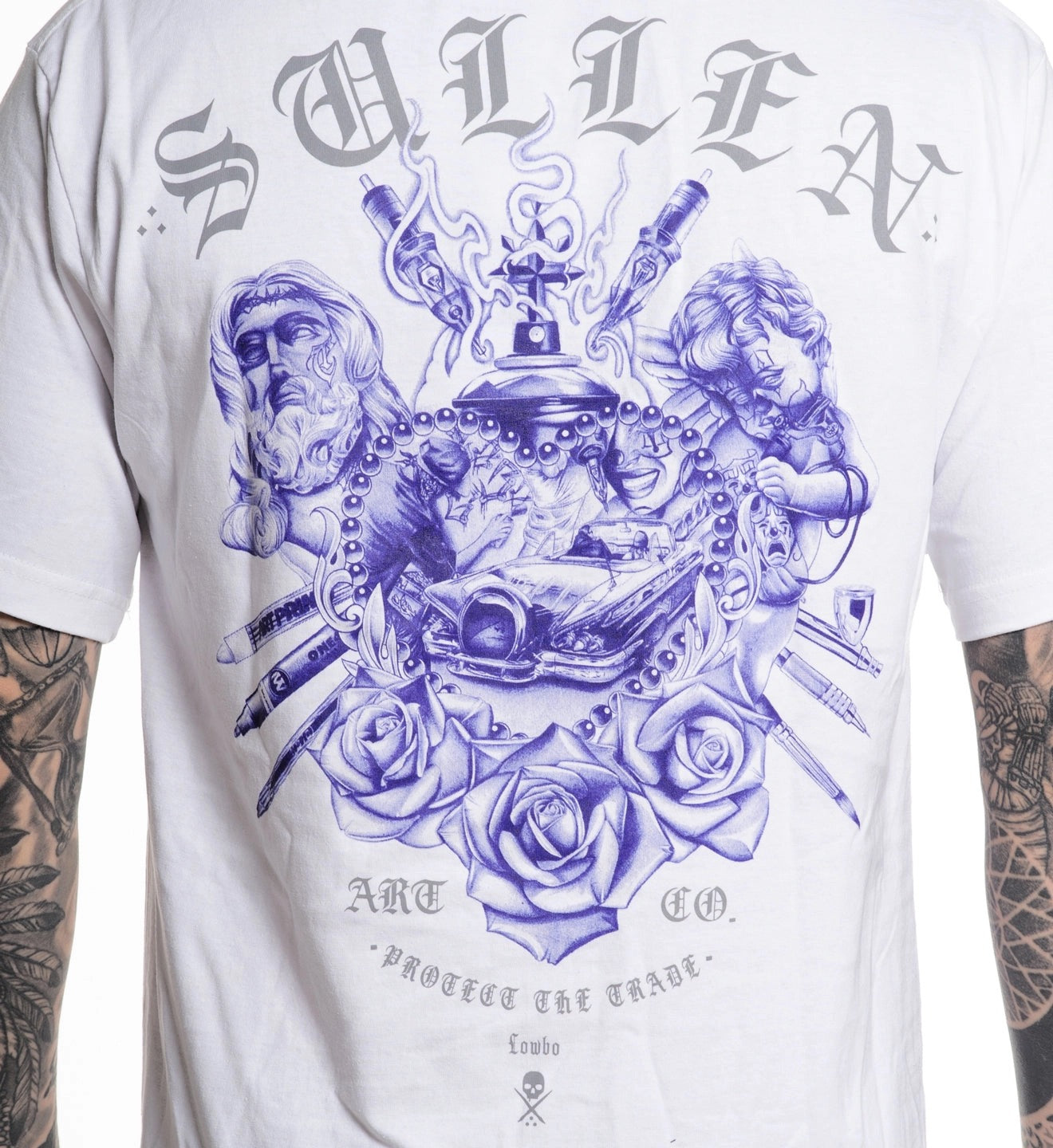 SULLEN CLOTHING LOWBO STANDARD WHITE T-SHIRT