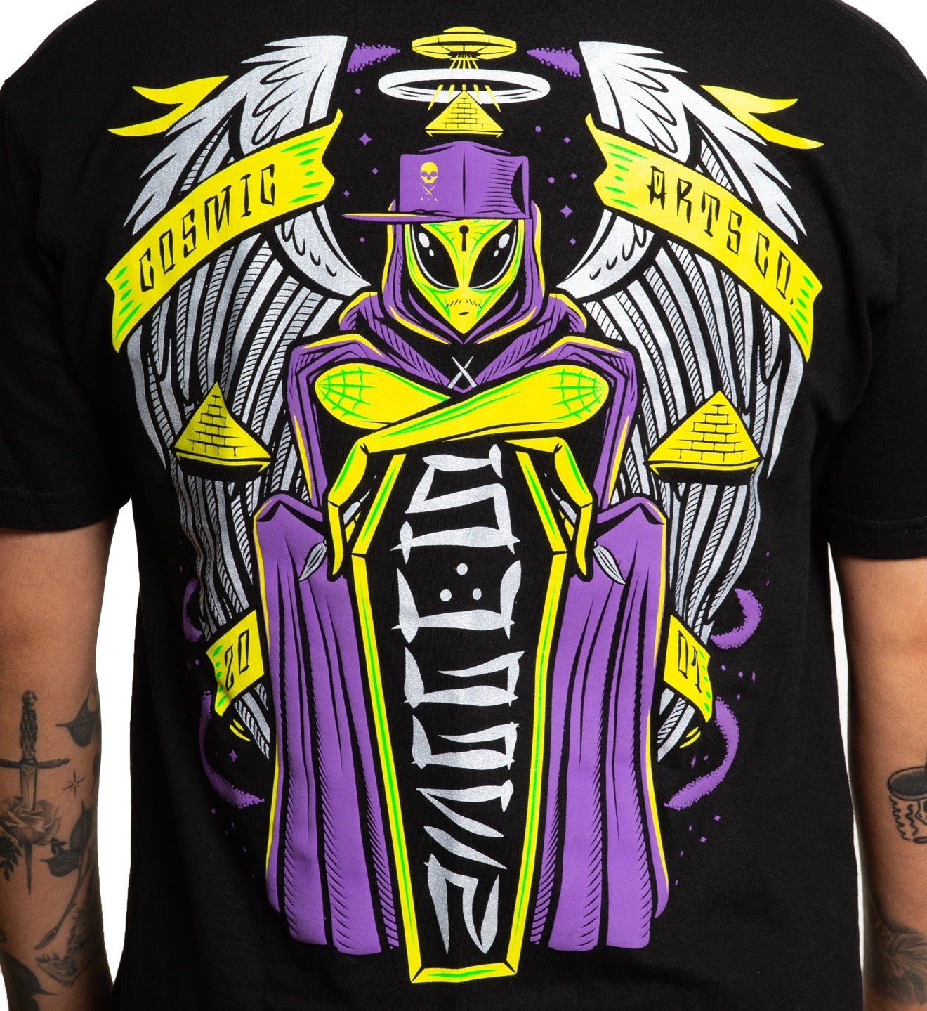 SULLEN CLOTHING UFO SILVER STANDARD T-SHIRT (L)