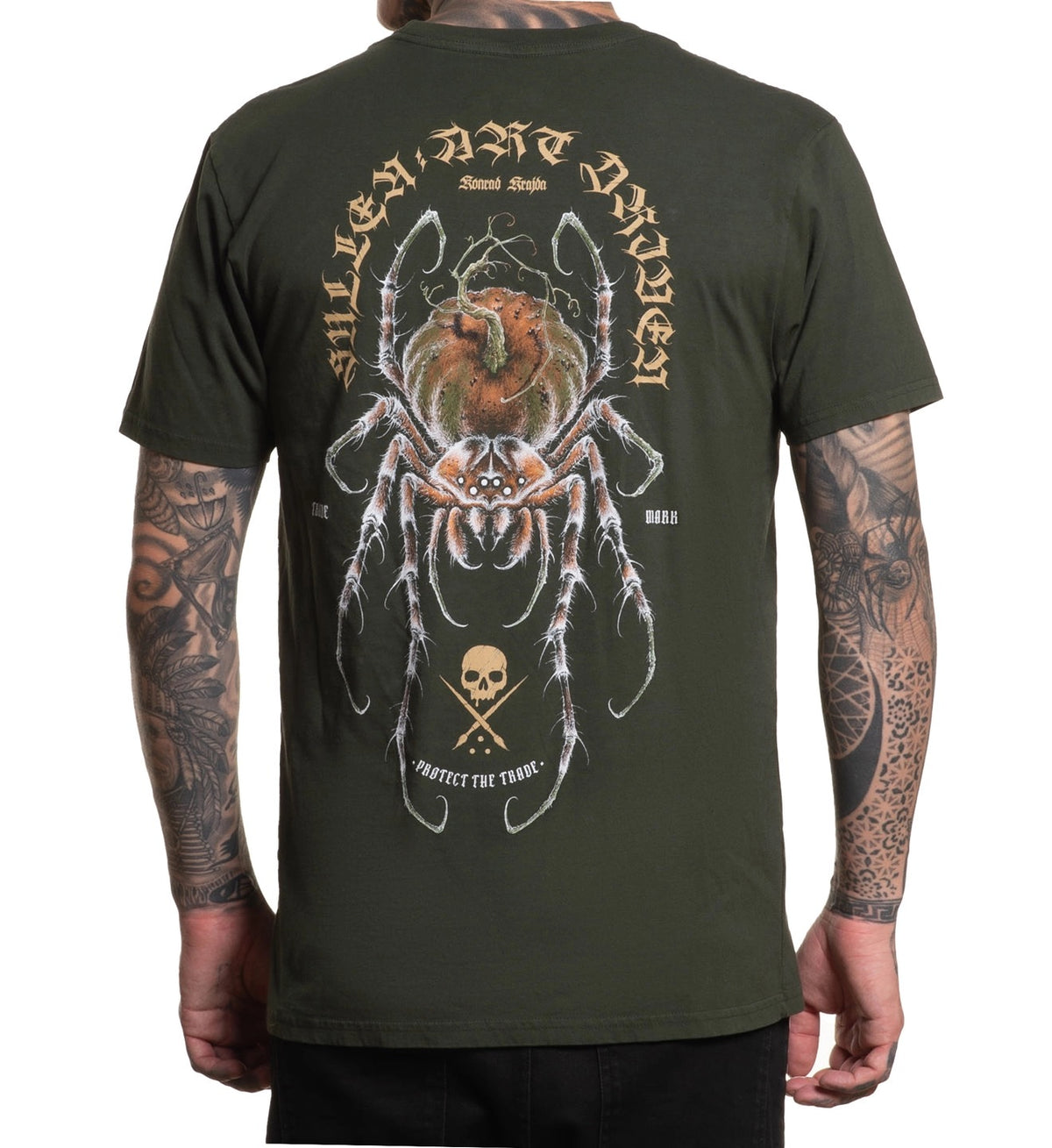 SULLEN CLOTHING KRAJDA TARANTULA ROSIN GREEN PREMIUM T-SHIRT