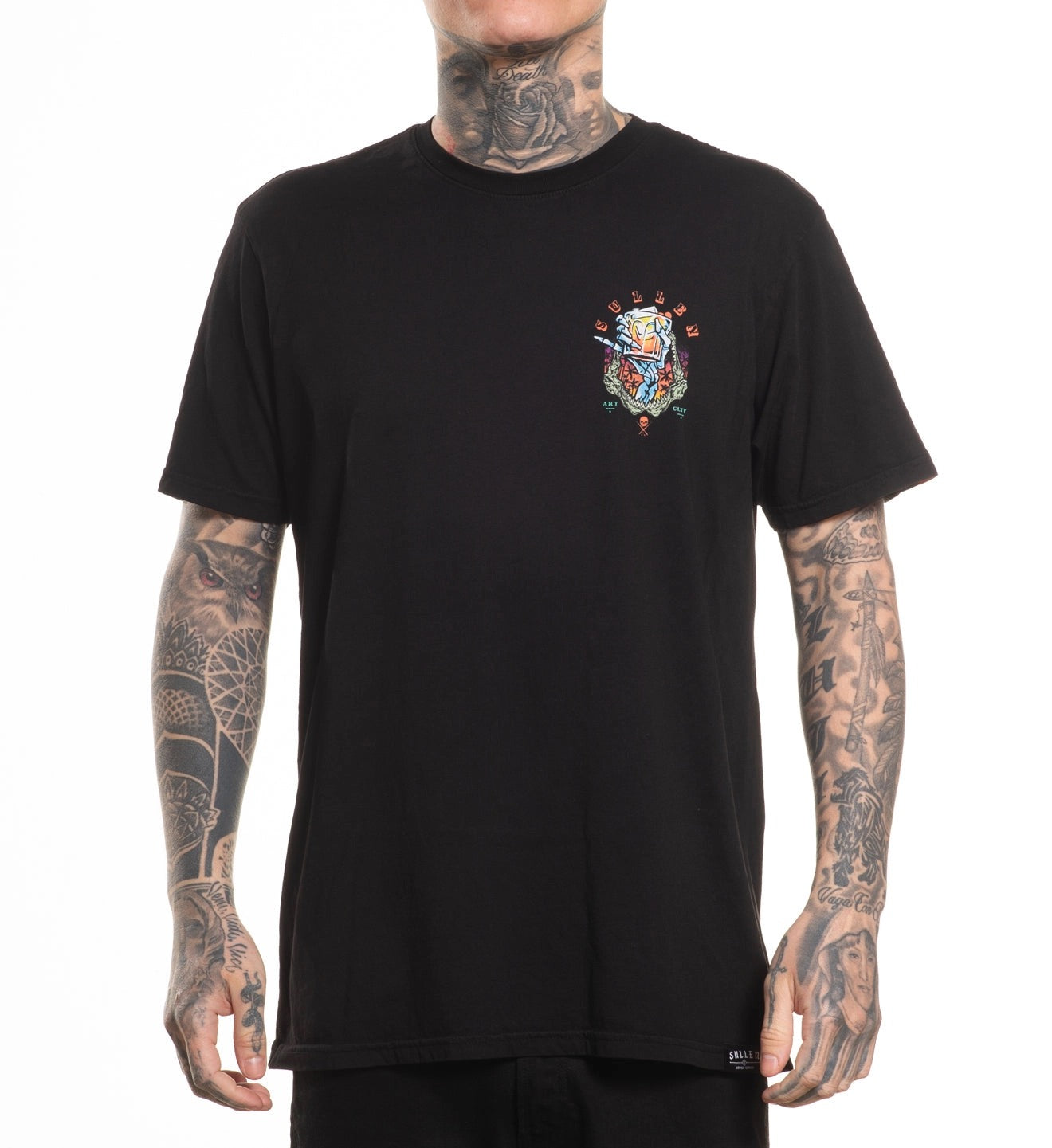 SULLEN CLOTHING MENTAL VACAY BLACK PREMIUM T-SHIRT