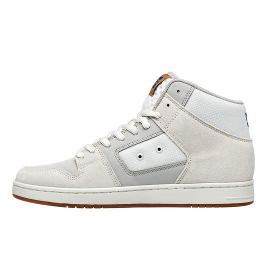 DC SHOES MANTECA 4 HI OFF WHITE BLUE GUM TRAINERS