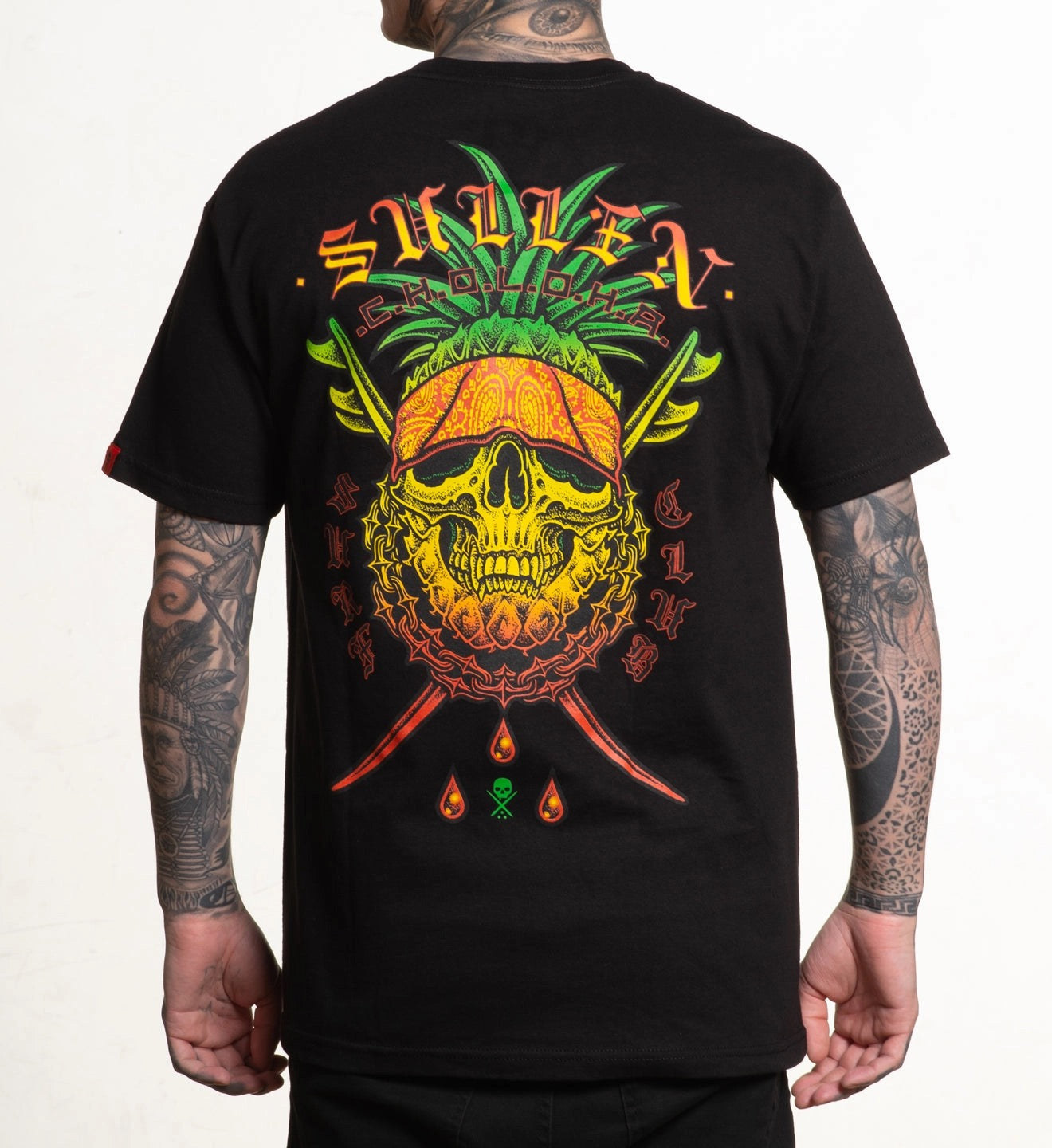 SULLEN CLOTHING CHOLOHA SURF CLUB BLACK STANDARD T-SHIRT