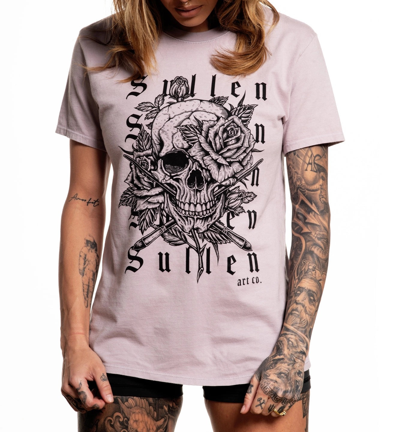 SULLEN CLOTHING REPEATER ASHES OF ROSES PINK LADIES T-SHIRT