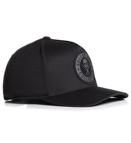 SULLEN CLOTHING BOH LOGO BLACK & GREY CURVED SNAPBACK CAP HAT