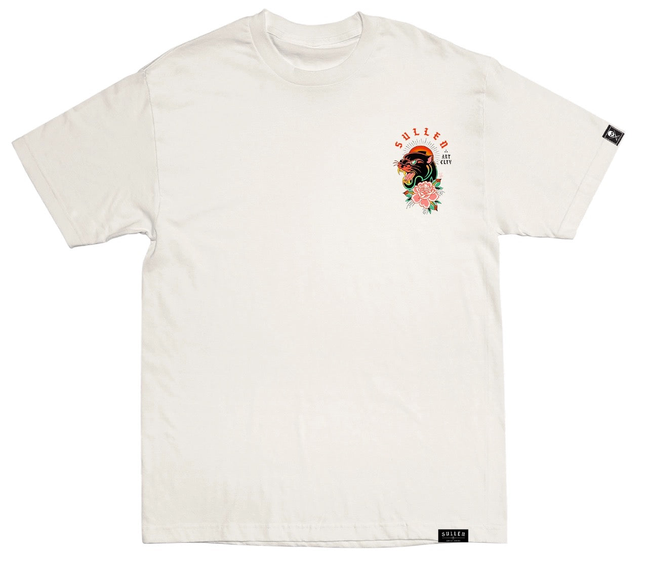 SULLEN CLOTHING ALEJO GMZ PANTHER WHITE PREMIUM T-SHIRT
