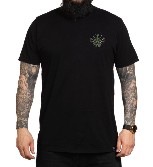 SULLEN CLOTHING CHIEFIN 420 PREMIUM JET BLACK T-SHIRT