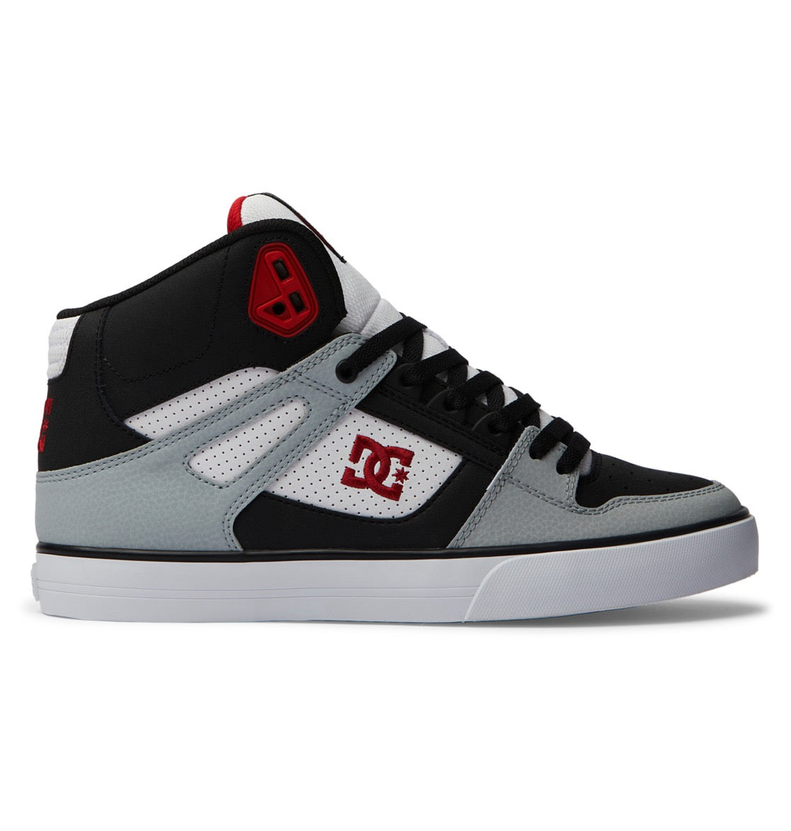 DC SHOES PURE HIGH TOP WC BLACK GREY RED TRAINERS