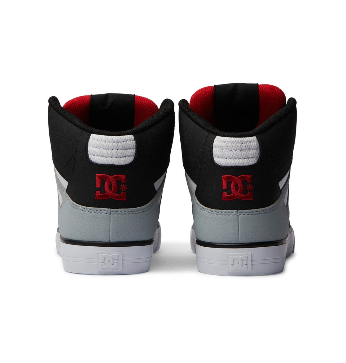 DC SHOES PURE HIGH TOP WC BLACK GREY RED TRAINERS