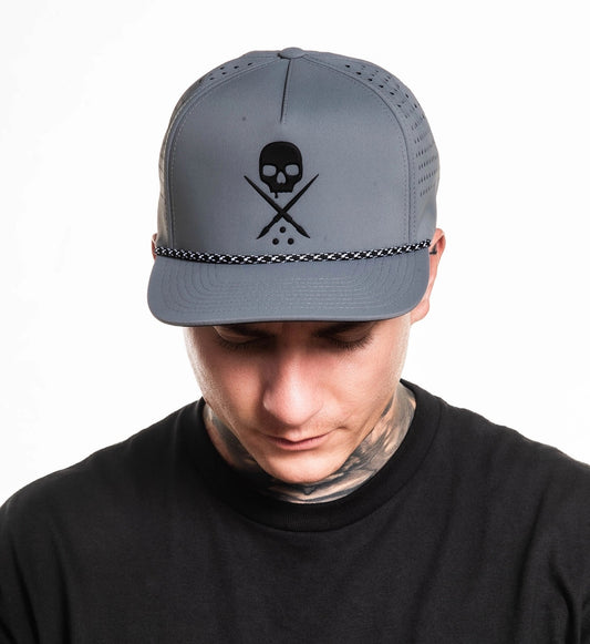 SULLEN CLOTHING VENT BADGE GREY SNAPBACK CAP
