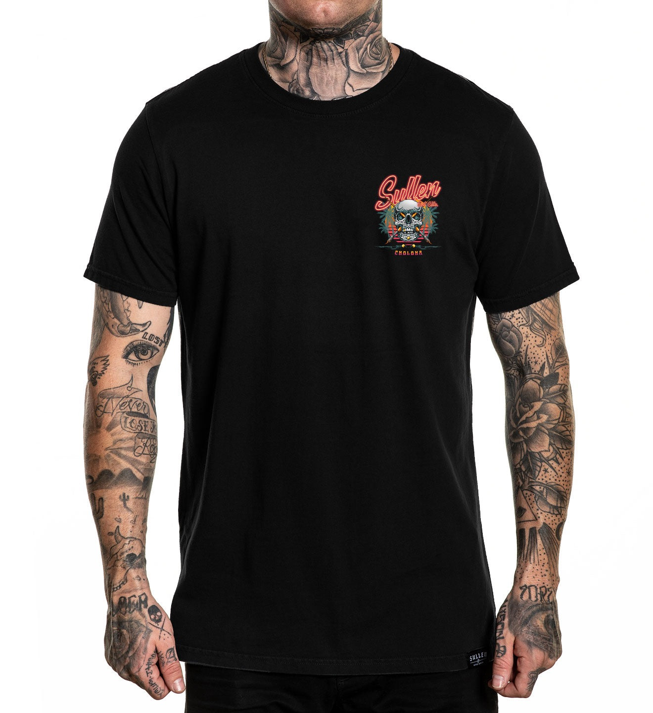 SULLEN CLOTHING DOUBLE TROUBLE BLACK PREMIUM T-SHIRT
