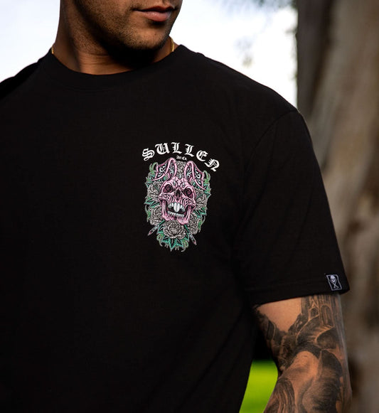 SULLEN CLOTHING SKULL BUNNY 26 JET BLACK PREMIUM T-SHIRT