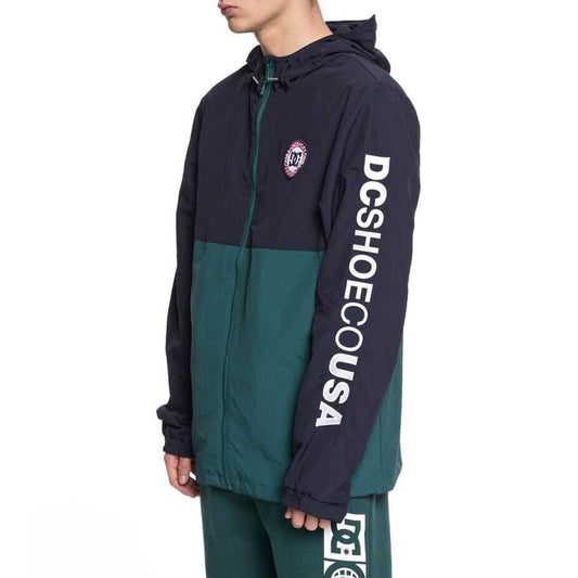DC SHOES BAH WAY BLOCK NAVY & GREEN JACKET