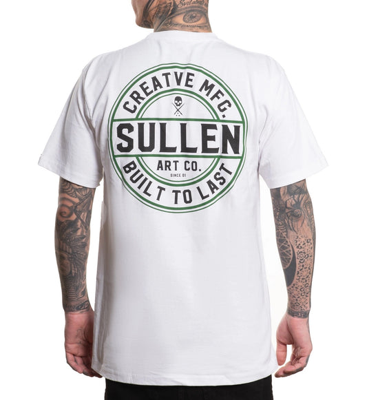 SULLEN CLOTHING CREATIVE CORP WHITE & GREEN STANDARD T-SHIRT