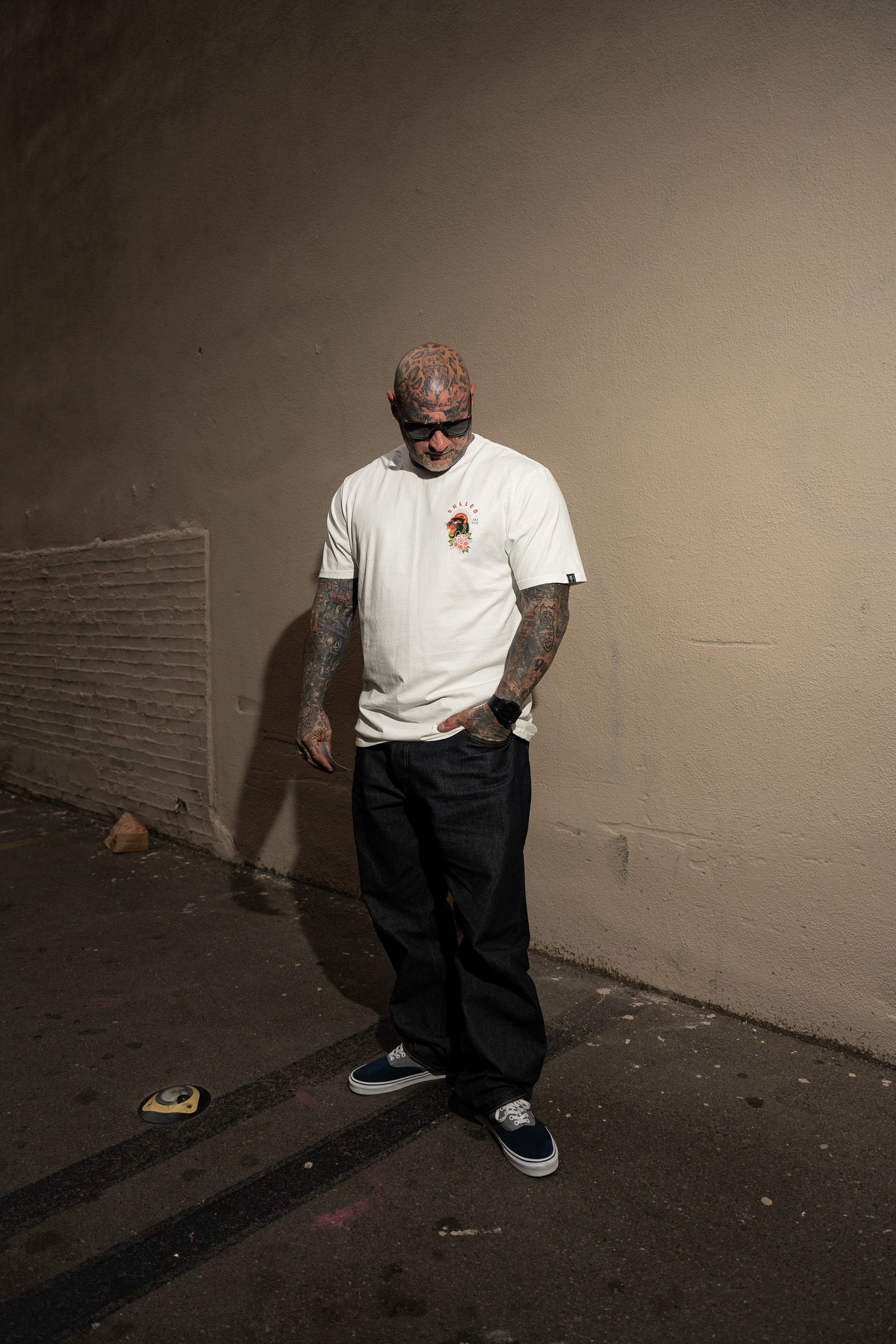 SULLEN CLOTHING ALEJO GMZ PANTHER WHITE PREMIUM T-SHIRT
