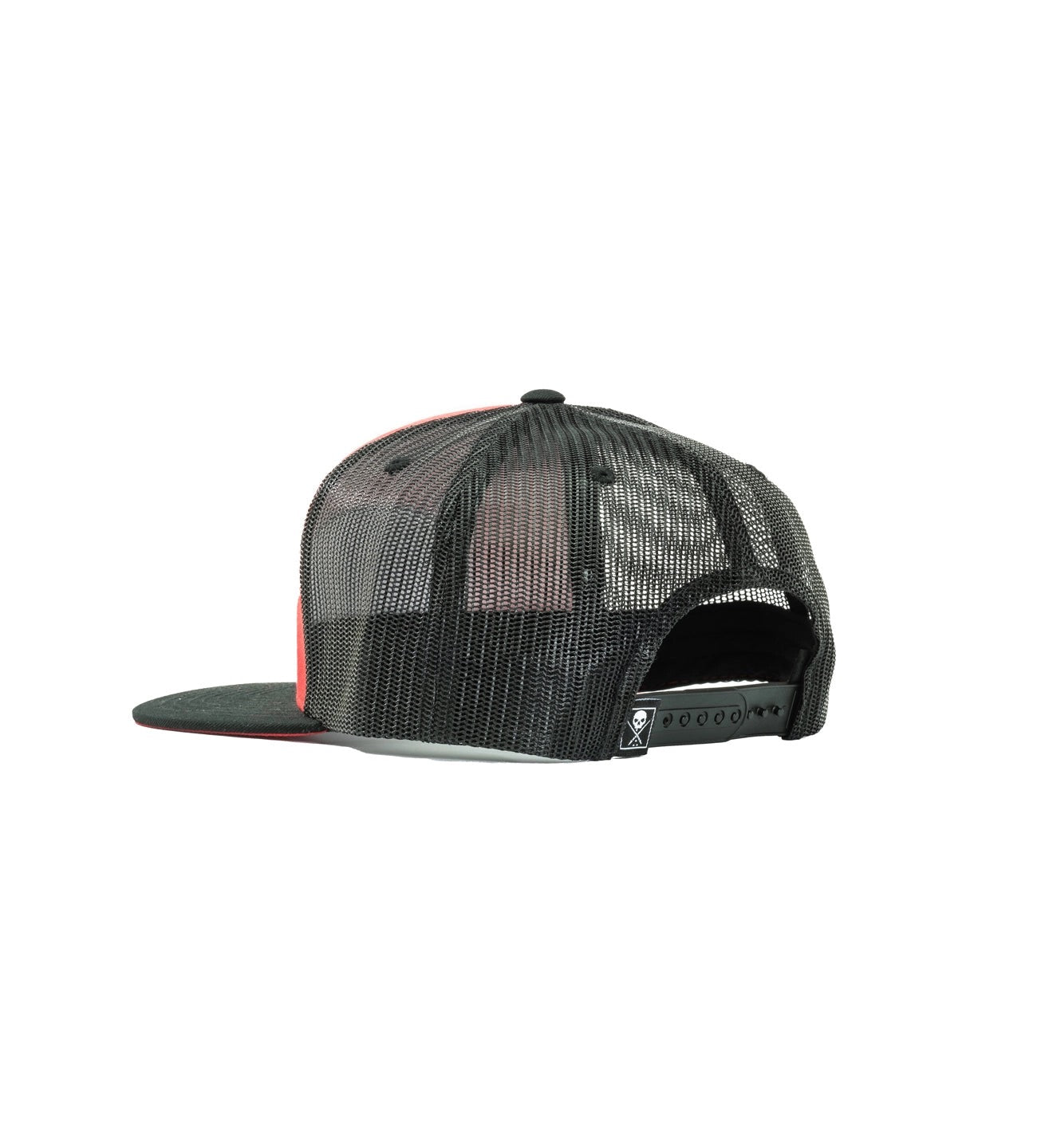 SULLEN CLOTHING STATION RED & BLACK SNAPBACK TRUCKERS CAP HAT
