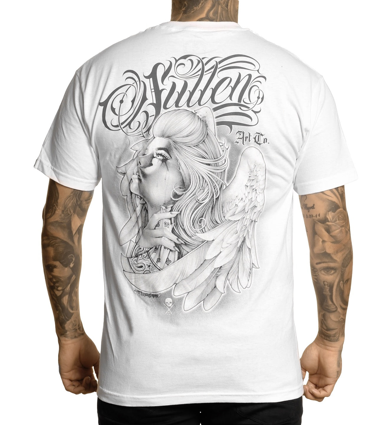 SULLEN CLOTHING HEAVEN SENT WHITE STANDARD T-SHIRT (L)