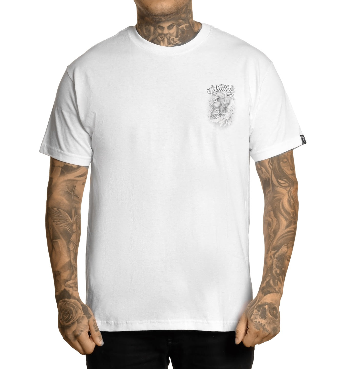 SULLEN CLOTHING HEAVEN SENT WHITE STANDARD T-SHIRT (L)